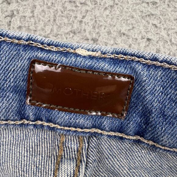 Mother Jeans Womens 22x25 Blue Tripper Wander Dust Embroidered Butterfly Tag 24 - Picture 13 of 16